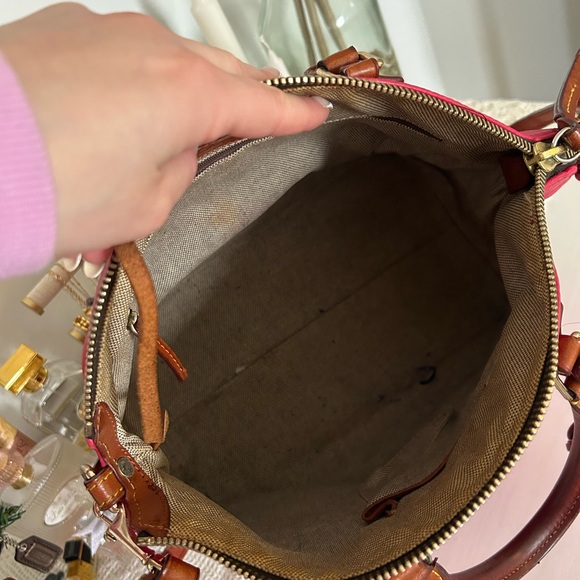 Dooney & Bourke Pink Leather Satchel - Picture 8 of 12